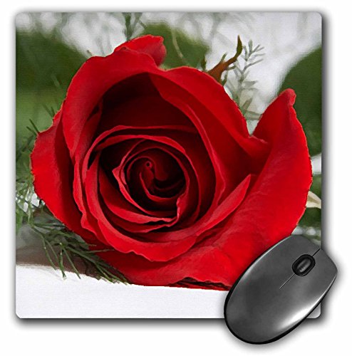 【中古】【未使用・未開封品】3drose LLC 8?x 8?x 0.25インチレッドローズマウスパッド(MP 3654?_ 1?)