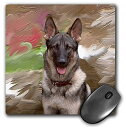 【中古】【未使用・未開封品】3dRose LLC 8 x 8 x 0.25インチ マウスパッド ジャーマンシェパード(mp_3937_1)