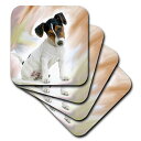 yÁzygpEJiz(set-of-4-Soft) - 3dRose cst_4236_1 Jack Russell Terrier-Soft Coasters, Set of 4