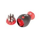 【中古】【未使用 未開封品】Wiha 38048 Stubby Screwdriver With Six-In-One Insert Bits, Multi-Bit by Wiha