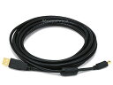 【中古】【未使用・未開封品】Monoprice 15ft USB 2.0 A オスからMini-5pinオス28/24AWGケーブル、フェライトコア付き(金メッ...