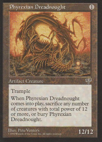 【中古】【未使用・未開封品】Magic: the Gathering - Phyrexian Dreadnought - Mirage