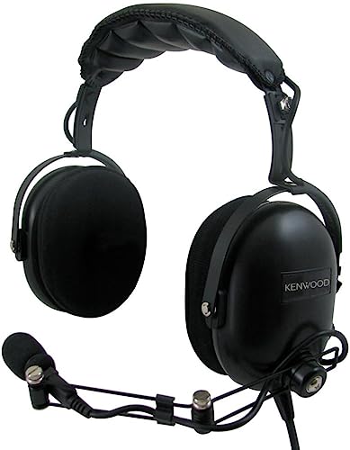 yÁzygpEJizKenwood KHS-10-OH Noise Reduction Over-The-Headset with Noise Cancelling Boom Microphone and In-Line PTT, NRR 24 db by Kenwood