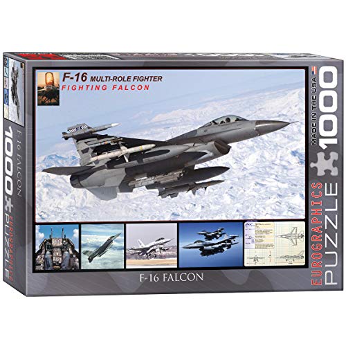 【中古】【未使用・未開封品】ジグソーパズル 1000ピース ユーログラフィックス F-16 Falcon 6000-4956