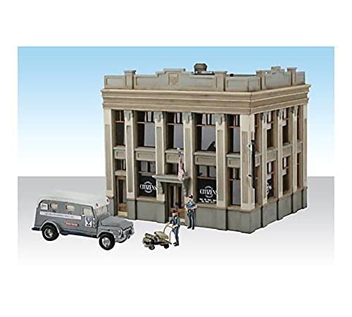 Woodland Scenics Built-N-Ready Citizens Savings & Loan 2-Story Building w/Acc. HO