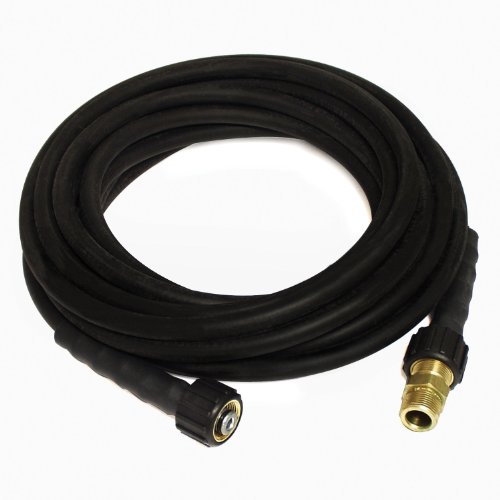【中古】【未使用・未開封品】Apache 10085582 2600 PSI 1/4 x 25' Thermal Rubber Pressure Washer Hose Assembly with Female Metric Fittings by Apache