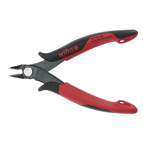 Wiha 56818 Precision Electronic Diagonal Cutters with Wide Pointed Head by Wiha