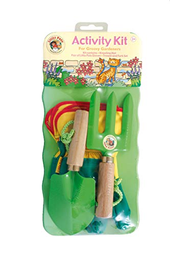 【中古】【未使用・未開封品】Tierra Garden 7-lp472?Little Pals KidsペイントYour Own Funkyレインコート、ピンクとグリーン、ワンサイズ、3???5?Years 7-LP697