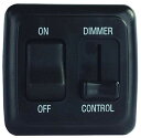 【中古】【未使用・未開封品】JR Products 12275 Black Dimmer On/Off Switch with Bezel by JR Products