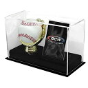 【中古】【未使用・未開封品】BCW Deluxe Acrylic Gold Glove Baseball and Card Display