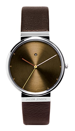 【中古】【未使用・未開封品】Jacob Jensen Dimension Series Men's Quartz Watch with Brown Dial Ana..