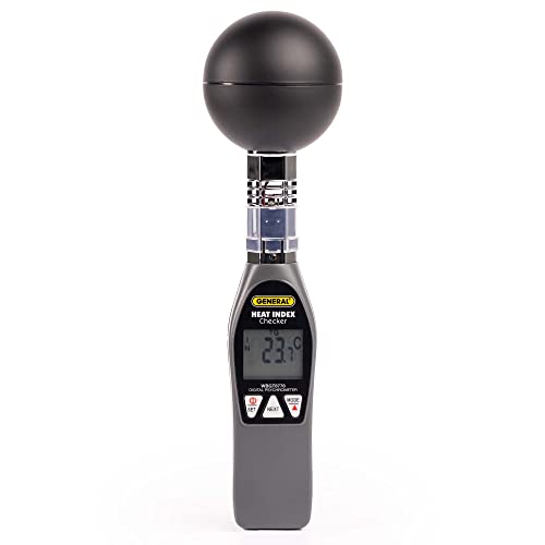 【中古】【未使用・未開封品】General Tools WBGT8778 Deluxe Heat Index Monitor with Wet Bulb Globe Temperature, 75mm Black Ball by General Tools