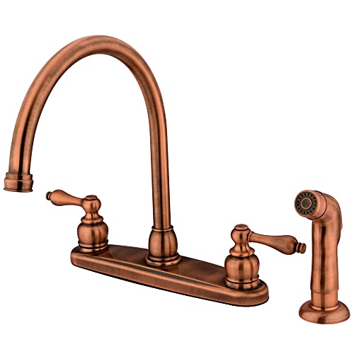 【中古】【未使用・未開封品】KINGSTON BRASS KB726ALSP Kitchen Faucet, Antique Copper by Kingston Brass