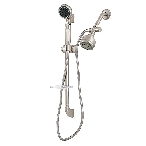 Rakuten - 【中古】【未使用・未開封品】Kingston Brass Ksk2528Sg8 Professional Shower Combination - Satin Nickel Finish
