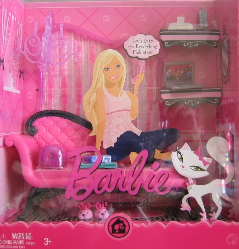 yÁzygpEJizBarbie Pink Dream Sofa & More For Barbie Doll House (2008)
