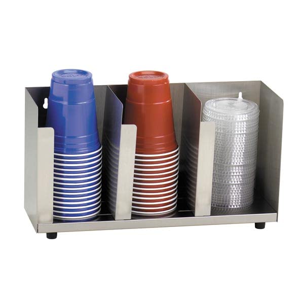 【中古】【未使用・未開封品】Dispense-Rite CTLD-15 Three Section Stainless Steel Cup and Lid Orga..