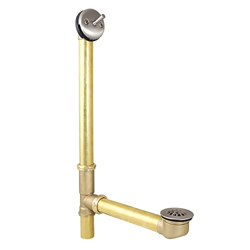 【中古】【未使用・未開封品】Kingston Brass DTL1188 Bath Tub Drain and Overflow, Satin Nickel