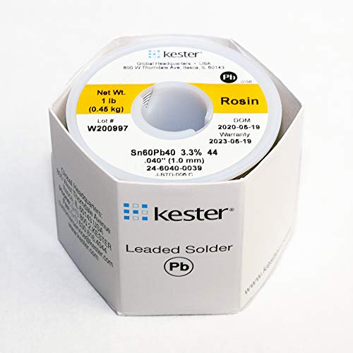 【中古】【未使用・未開封品】Kester 44 Lead Solder Wire - +682 F Melting Point - 0.04 in Wire Diameter - Sn/Pb Compound - 40 % Lead - 24-6040-0039 [PRICE is per POU