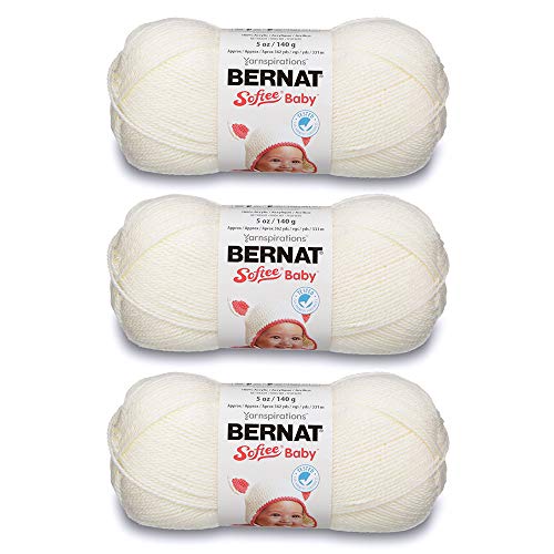 Bernat Bulk Buy Bernat Softee Baby Yarn Solids 毛糸 並太 アンティークホワイト 420g 約933m