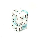 【中古】【未使用・未開封品】Chessex Dice d6 Sets: Gemini Teal & White with Black - 16mm Six Sided Die (12) Block of Dice