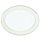 【中古】【未使用・未開封品】(Oval Platter, 41cm, Lenox Opal Innocence Scroll Fine Dinnerware) ...