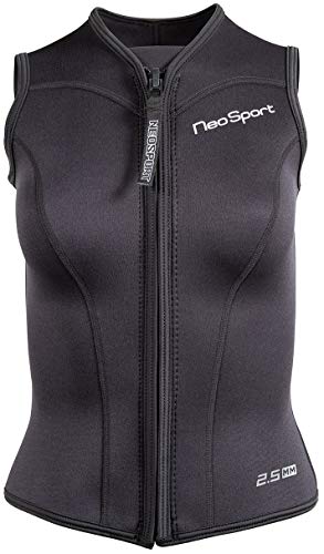 【中古】【未使用・未開封品】NeoSport Wetsuits Women's Premium Neoprene 2.5mm Zipper Vest, Black, 4 - Diving, Snorkeling & Wakeboarding 141［並行輸入］