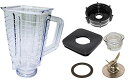 【中古】【未使用・未開封品】Blendin 5カップ、スクエアトッププラスチックBlender Jar、完了。Fits Osterミキサー