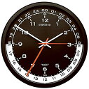 【中古】【未使用・未開封品】Trintec 12 & 24時間ミリタリータイム Swl Zulu Time 24時間壁掛け時計 - ブラックダイヤル ホワイトムーン DSP04