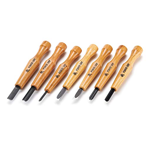 【中古】【未使用 未開封品】Power Grip Carving Tools, Seven Piece Set by Shinwa