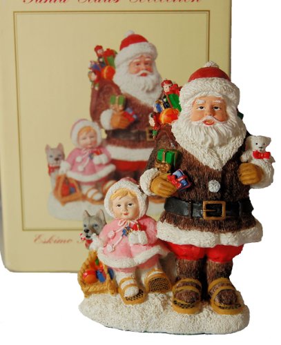 【中古】【未使用・未開封品】国際サンタクロースコレクション; Eskimoサンタ&雪Baby Alaska sc59クリスマス装飾