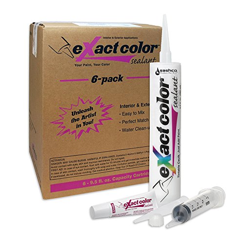 Sashco Exact Color Sealant with 9.5-Ounce Cartridge Contractor Case, 6-Pack by Sashco