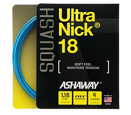 【中古】【未使用・未開封品】Ashaway Ultranick 18 squash string (1 set)