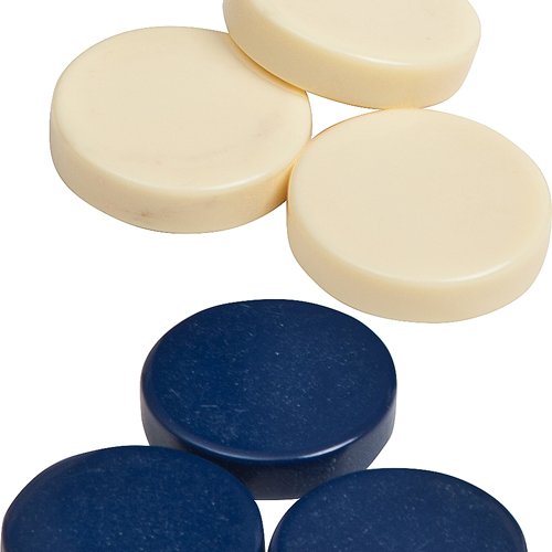 (Size: 2.2cm Dia. 0.3cm Thick) - Bello Games Uria Stone Backgammon Checkers