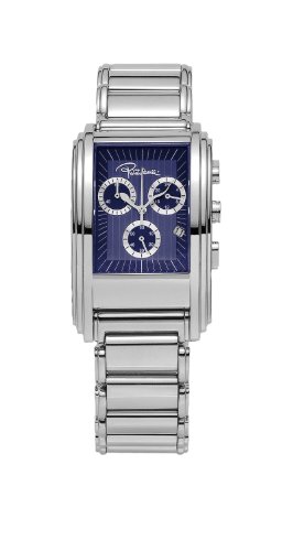 【中古】【未使用・未開封品】Roberto Cavalli Men's Eson Chronograph Watch R7253955035 with Quartz Movement, Stainless Steel Bracelet and Blue Dial