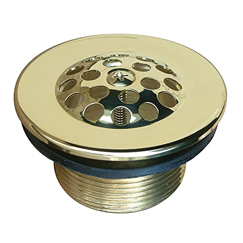 【中古】【未使用・未開封品】Kingston Brass DTL202 Kingston Brass DTL202 Bath Tub Drain Strainer & Grid, Polished Brass