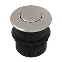 【中古】【未使用・未開封品】【並行輸入品】Rohl AS425STN Air Activated Switch Button Only for Waste Disposal Including Escutcheon Base and Fastening Nut Satin Nicke