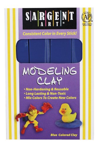 Sargent Art 22-4050 1-Pound Solid Color Modeling Clay, Blue by Sargent Art