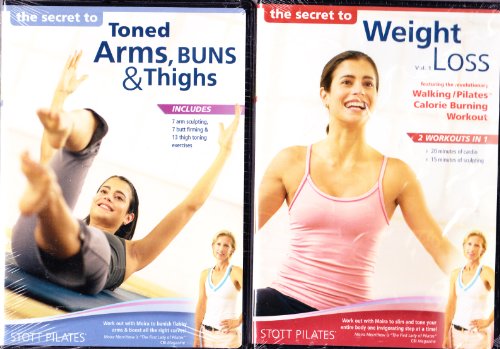 【中古】【未使用・未開封品】Stott Pilates 2 Pack Collection : , the Secret to Weight Loss Including Walking Pilates and Calorie Burning Workout , the Secret to Ton