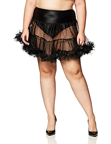 Ruffled Pettiskirt (Black) Adult ひだのpettiskirt（ブラック）大人用♪ハロウィン♪サイズ：Large/X-Large