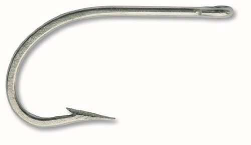 yÁzygpEJiz(Size 10/0) - Mustad 7731D Big Game Sea Demon Forged Duratin Hook with Brazed Ring (10-Pack)