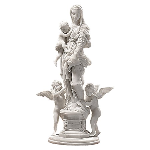 【中古】【未使用・未開封品】Design Toscano Bonded Marble (1517) Madonna of the Harpies Statue