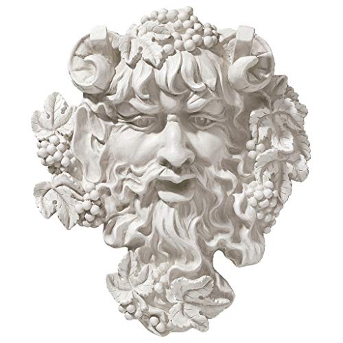 【中古】【未使用・未開封品】(Medium) - Design Toscano Bacchus God of Wine Greenman Wall Sculpture in Antique Stone