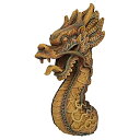 【中古】【未使用・未開封品】中華風ドラゴン 火龍(ファイヤー・ドラゴン)龍 彫像 壁掛け 中国インテリア彫刻/ Design Toscano The Fire ...