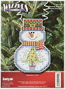 【中古】【未使用・未開封品】ツリーでの休日 Wizzers 雪だるまカウント クロスステッチ キット-3