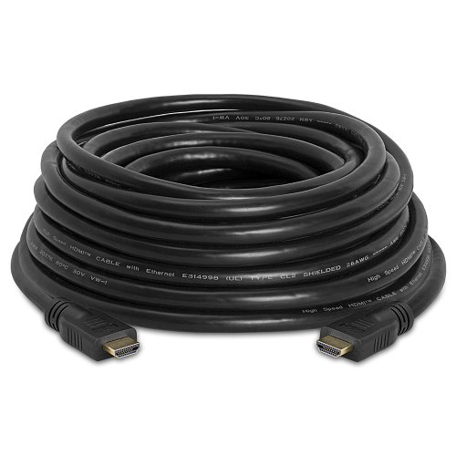 CMPLE 763-N HDMI 24 AWG Cable Gold Plated CL2 Rated For in Wall installation -25FT