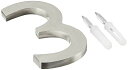 【中古】【未使用・未開封品】Architectural Mailboxes 3582SN-3 Solid Cast Brass 4 inch Floating ...
