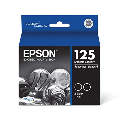Epson 125 Dual Pack - 2-pack - black - original - ink cartridge - for Stylus NX125, NX127, NX230 Small-in-One, NX420, NX530, WorkForce