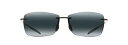 【中古】【未使用 未開封品】Maui Jim Men 039 s Polarized Lighthouse 423-02 Black Rimless Sunglasses