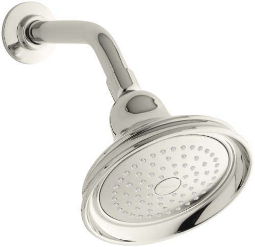 Kohler K-10590-AK-SN Bancroft Single-Function Katalyst Showerhead, Vibrant Polished Nickel