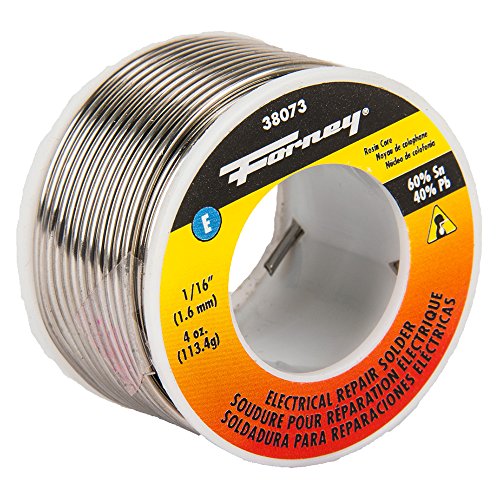 Forney 38073 Rosin Core 60/40 Solder, 1/16-Inch, 1/4-Pound by Forney